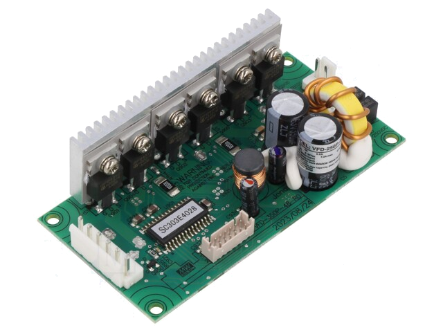 250W; 20÷55VDC; OUT: 1; 7,2A; -30÷70°C; 93%; 101,6x50,8x28,6mm; VFD 250W; 20÷55VDC; OUT: 1; 7,2A; -30÷70°C; 93%; 101,6x50,8x28,6mm; VFD